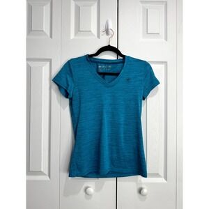 Ariat‎ Tek Laguna Patriot V-Neck T-Shirt Women's XS Blue Short Sleeve Pullover